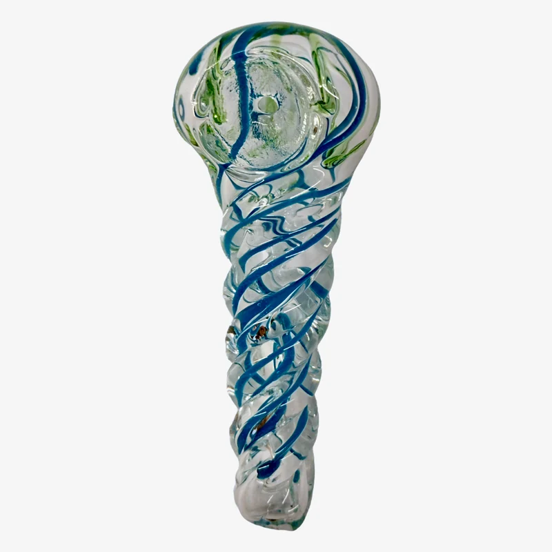 Pipa de Vidrio Estilo Cuchara | Diseno Clasico y Ergonomico para Hierbas Secas