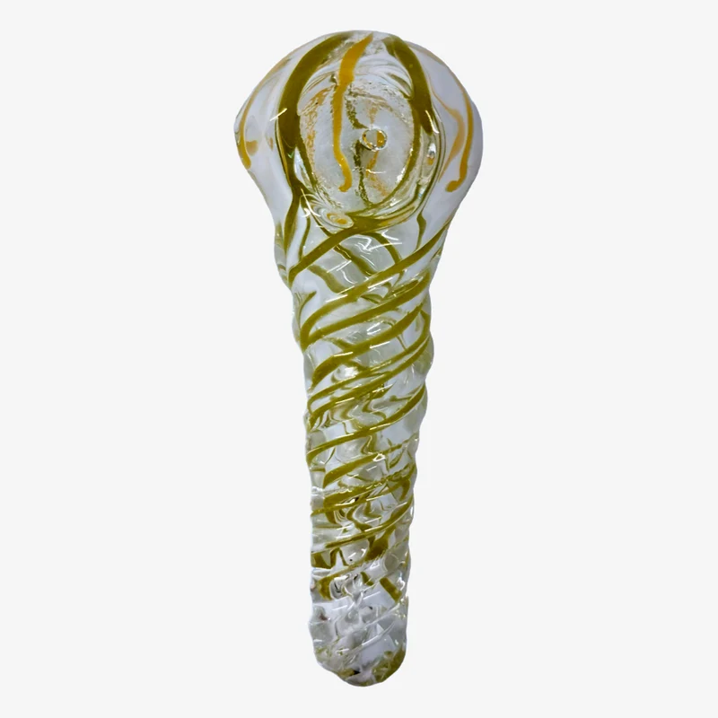 Pipa de Vidrio Estilo Cuchara | Diseno Clasico y Ergonomico para Hierbas Secas