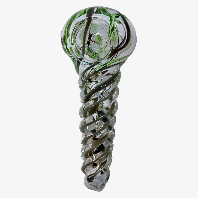 Pipa de Vidrio Estilo Cuchara | Diseno Clasico y Ergonomico para Hierbas Secas