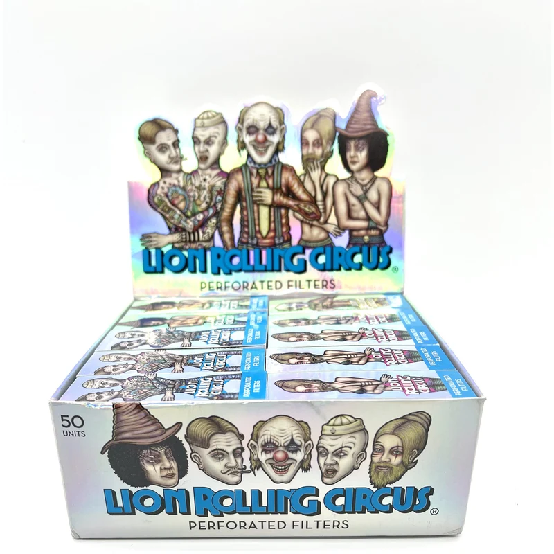 Filtros Perforados Silver - Lion Rolling Circus
