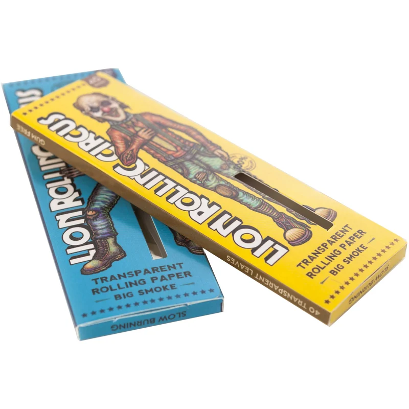 Papel Celulosa Transparente King Size - Lion Rolling Circus