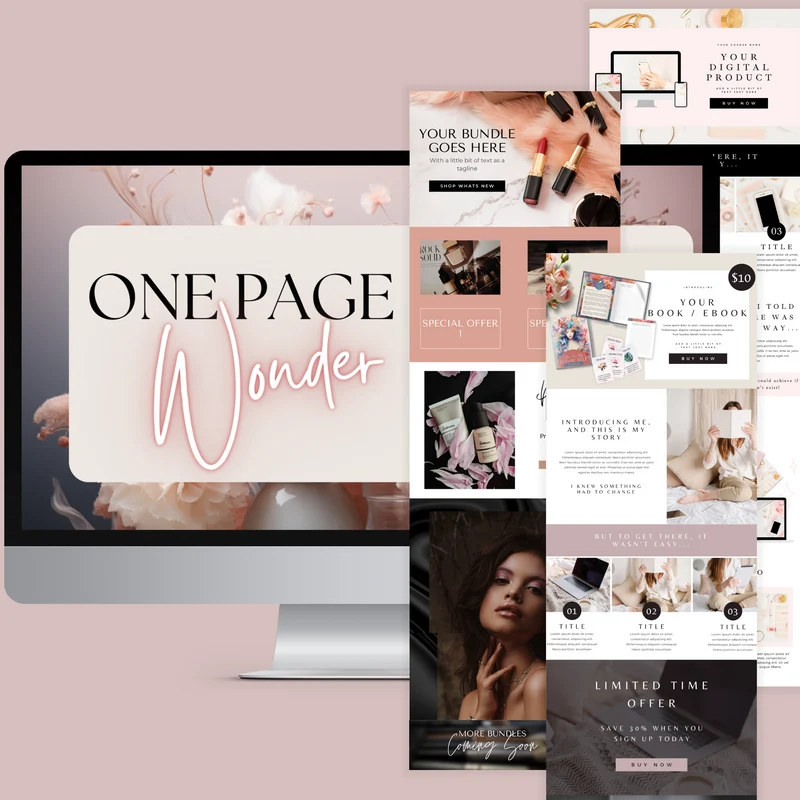 ONE PAGE WONDER BUNDLE