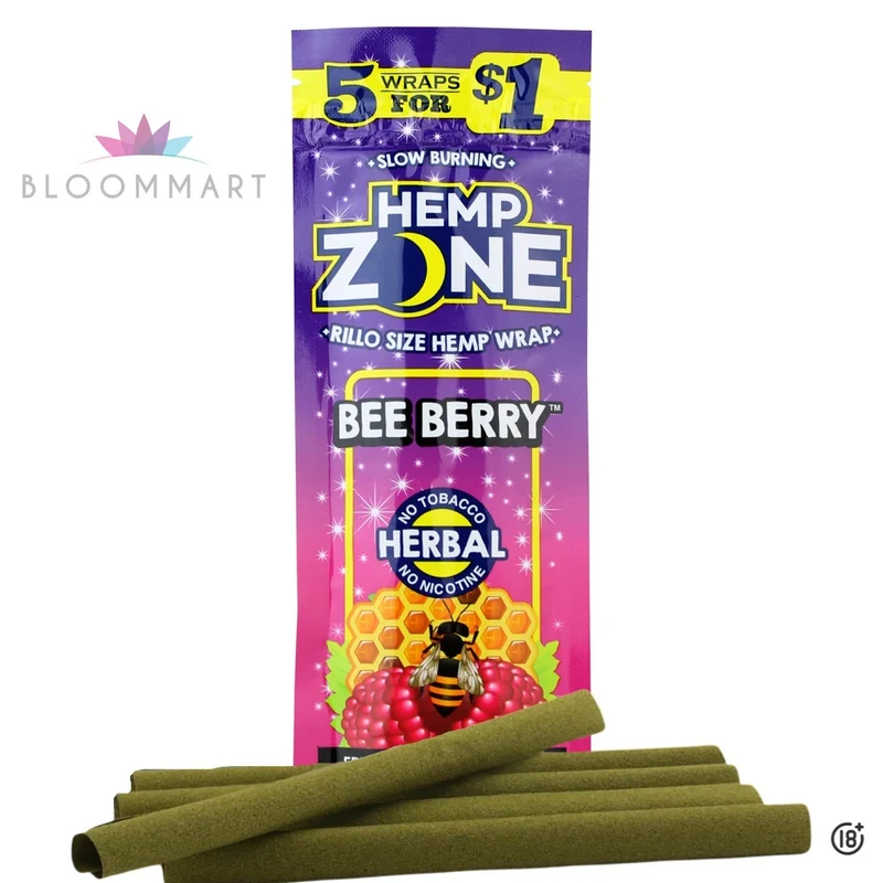🍓🍯 Blunt Hemp Zone Bee Berry X5 – Fresa y miel en cada calada