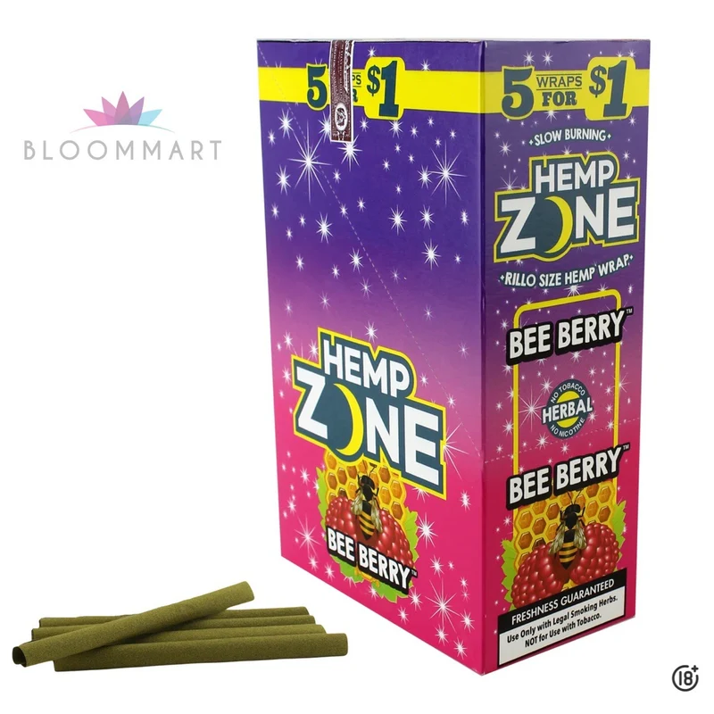 🍓🍯 Blunt Hemp Zone Bee Berry X5 – Fresa y miel en cada calada