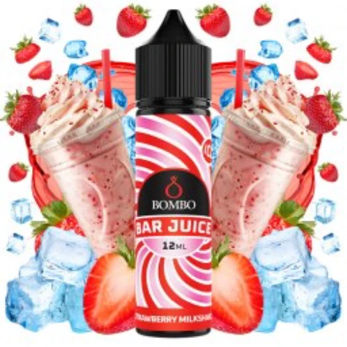 Strawberry Milkshake Ice 12ml (Longfill) (Bombo Bar Juice)