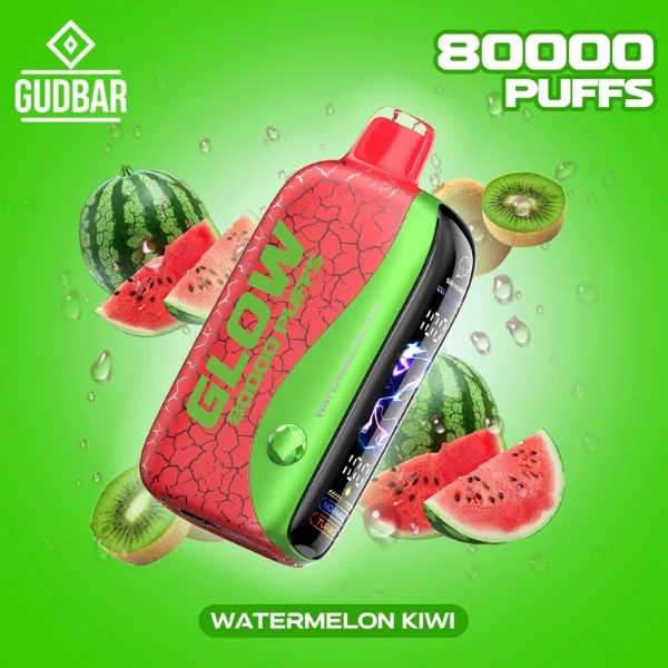 GudBar Glow 80000 Puffs – Watermelon Kiwi