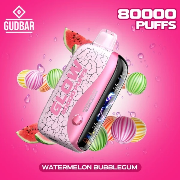 GudBar Glow 80000 Puffs – Watermelon Bubblegum