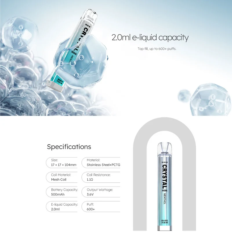 Crystal Bar 600 Disposable Vape