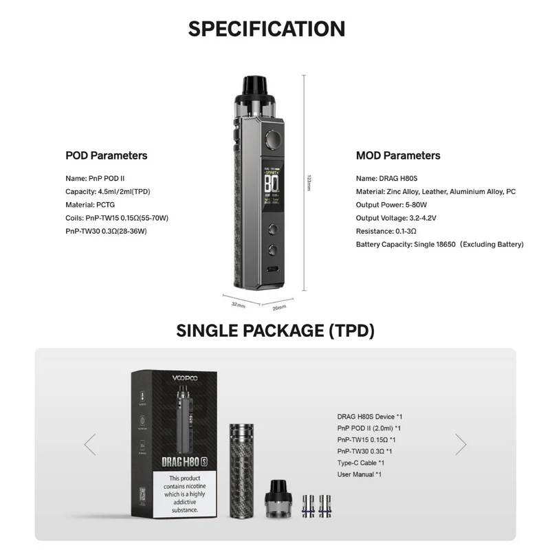 Voopoo Drag H80S Vape Kit