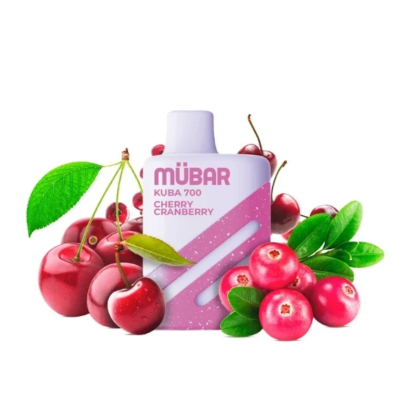 Mübar Kuba 700 Cherry Cranberry Sin Nic.