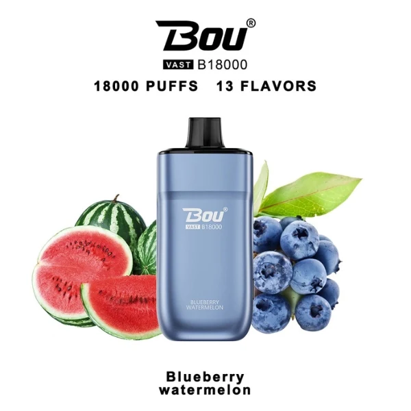 Bou VAST B1800 Blueberry Watermelon 0% Nic.