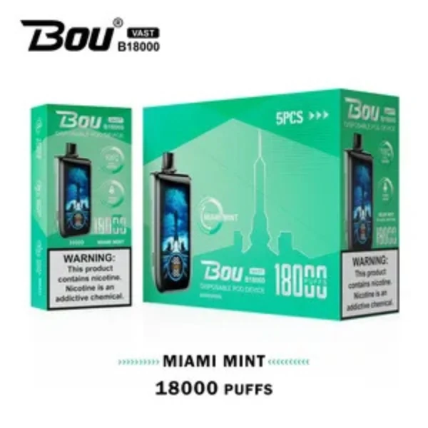 Bou VAST B1800 Miami Mints 0% Nic.