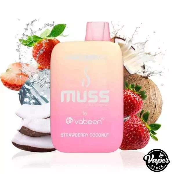 Vaper Desechable Muss Cyber Flex 25000 Puffs Strawberry Coconut 0% Nic.