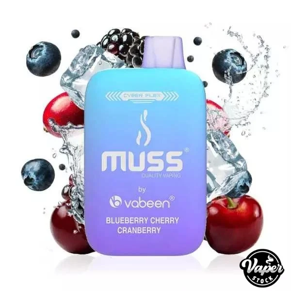 Muss Cyber Flex 25000 Puffs Blueberry Cherry Cranberry 0% Nic.