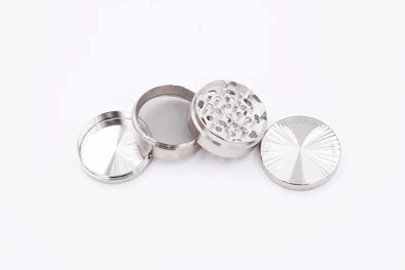 Sharplite 60mm 4 Part Herb Grinder Silver
