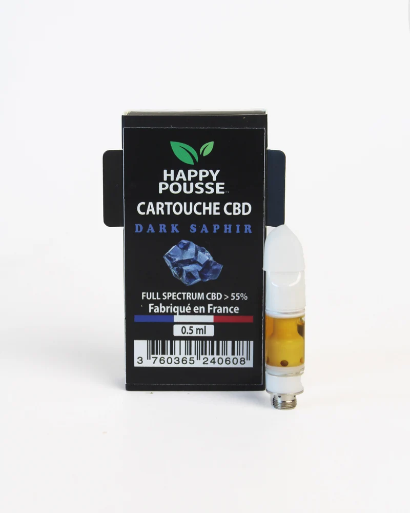 Cartouche CBD Fullspectrum Dark Saphir 55% CBD 0,5ml
