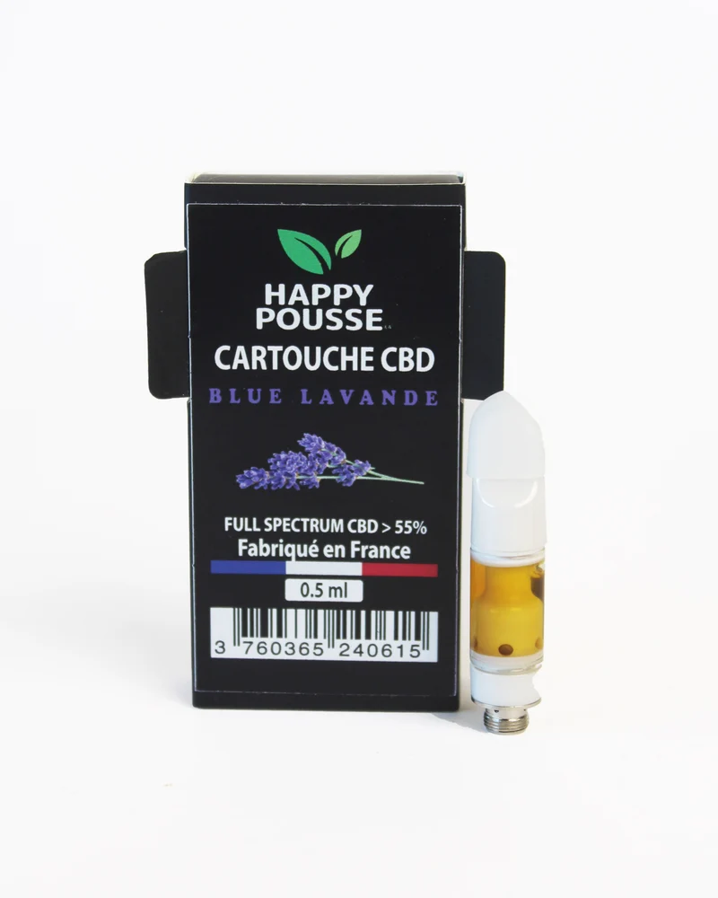 Cartouche CBD Fullspectrum Blue Lavande 55% CBD 0,5ml