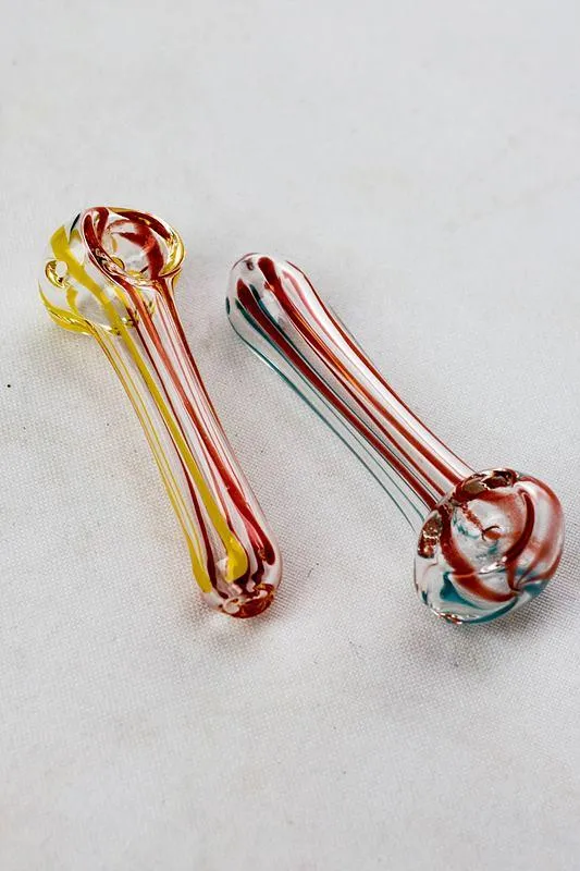 3" Soft glass 4304 hand pipe pack (10 ea / pack)
