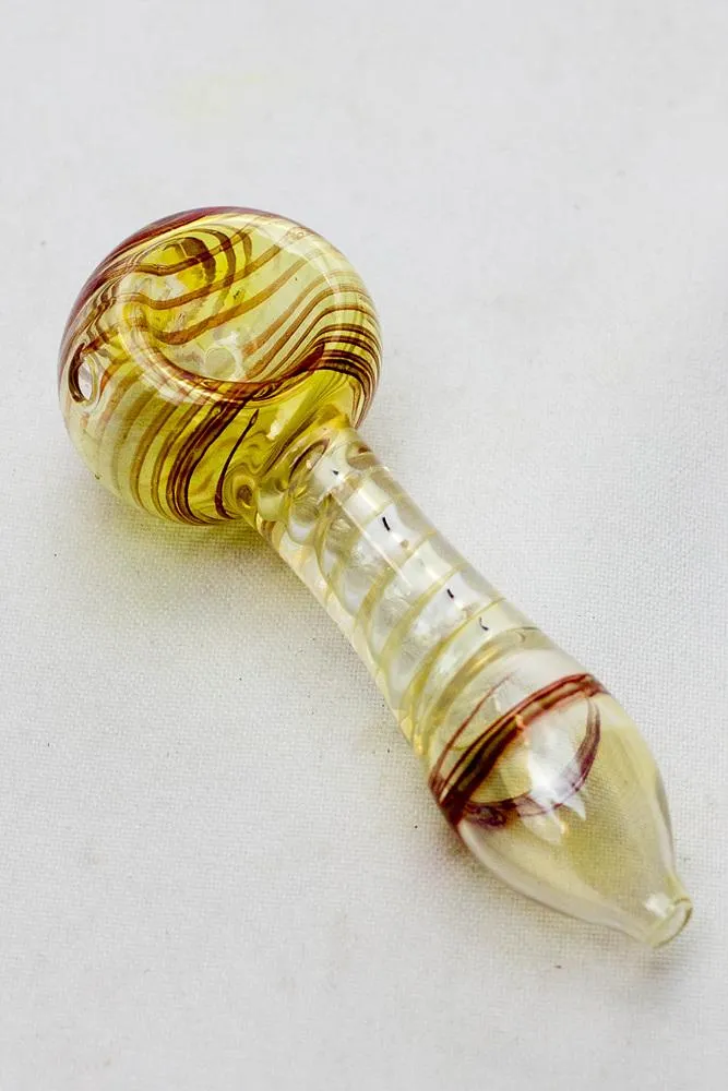 3.5" Soft glass hand pipe (3 ea per pack)
