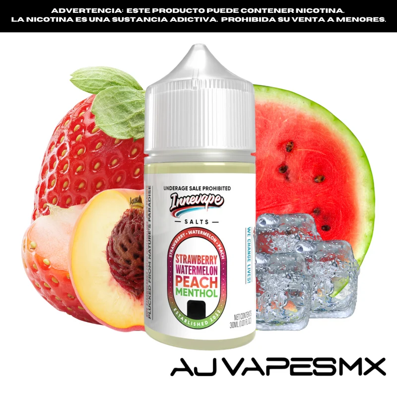 Strawberry Watermelon Peach Menthol 30ml NicSalt | INNEVAPE