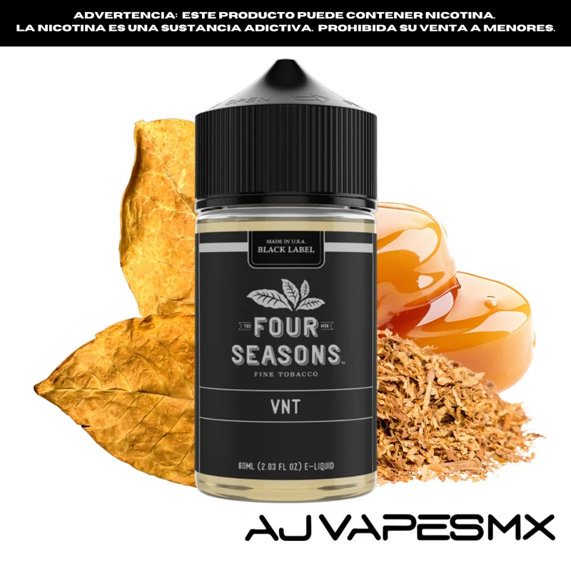 VNT Black Label Tobacco 60ml | FOUR SEASONS