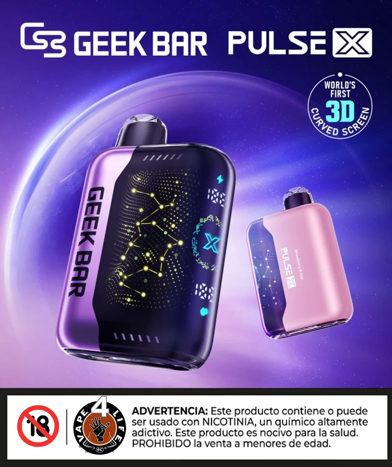 GEEKBAR PULSE X 25k puffs 5% nic.