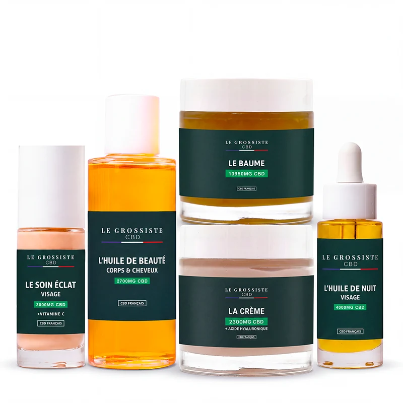 Pack de prueba de cosméticos con CBD