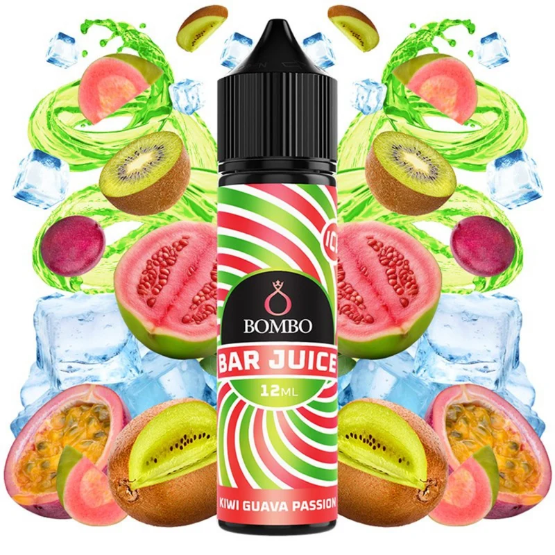 Bombo Bar Juice Aroma Kiwi Guava Passion Ice 12ml/60ml Longfill