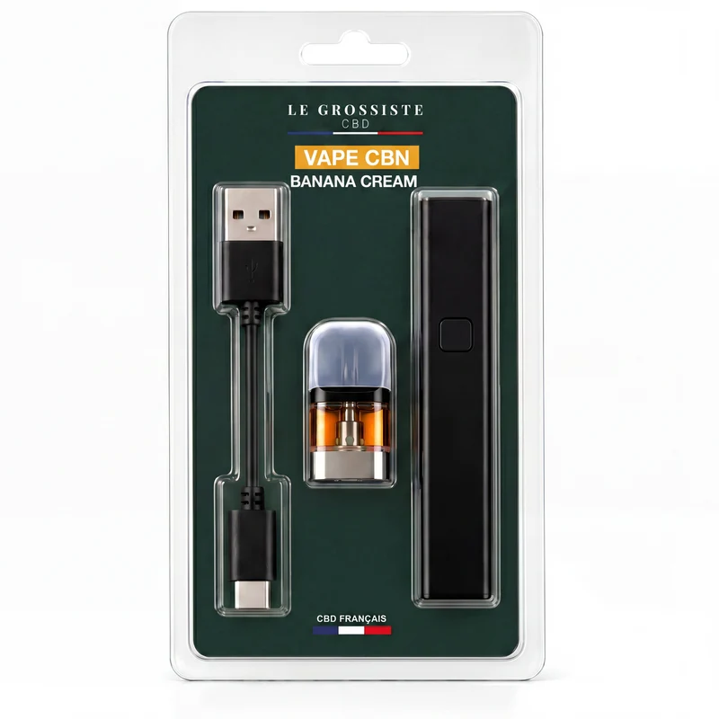 Vaporizador de CBN con sabor a crema de plátano