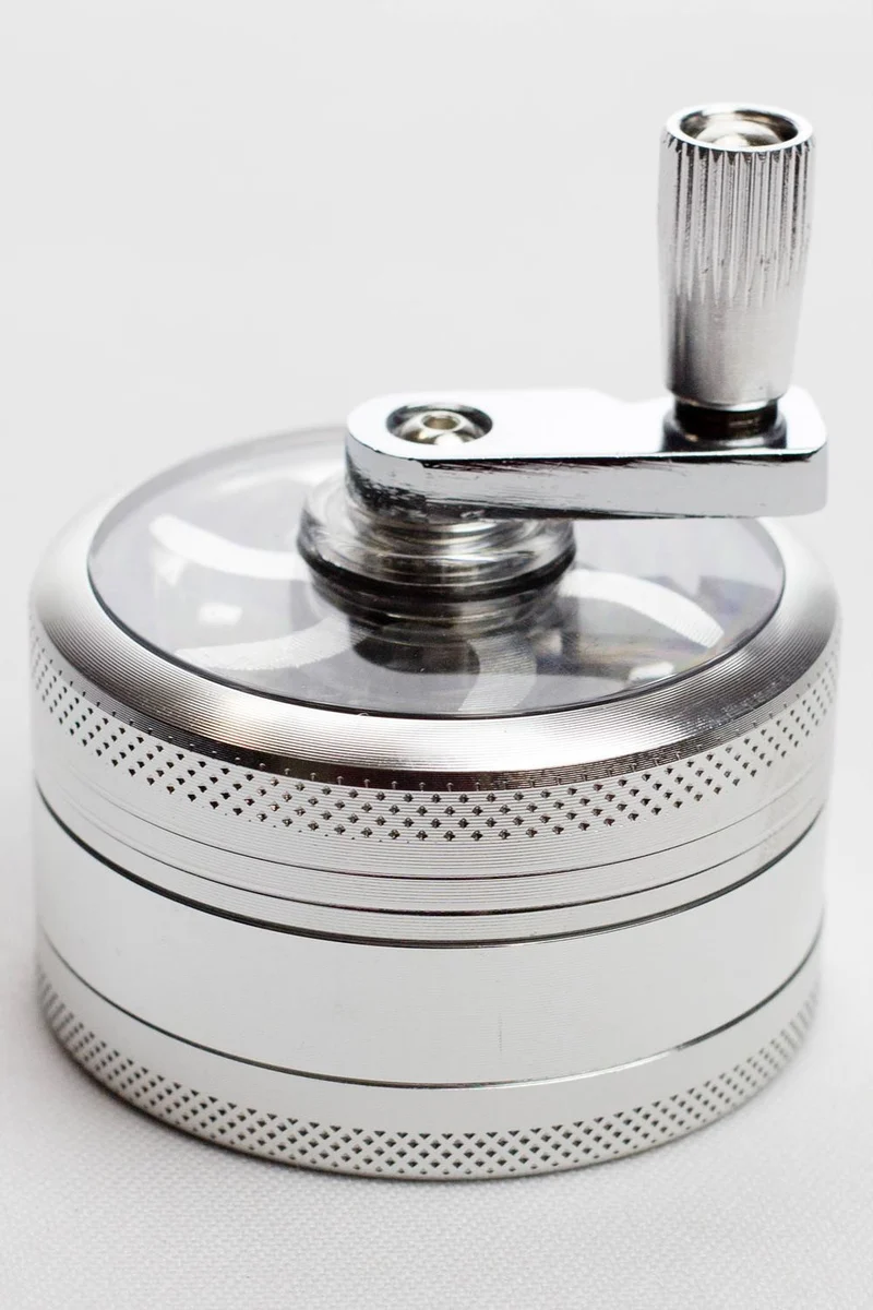 3 parts infyniti aluminium herb grinder with handle