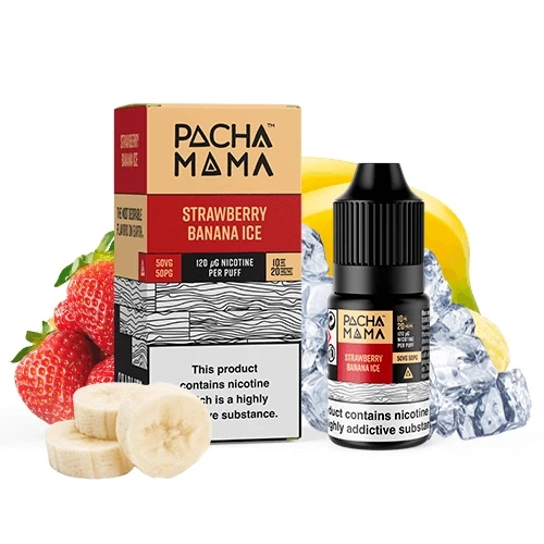 Pachamama Bar Salts Strawberry Banana Ice 10ml