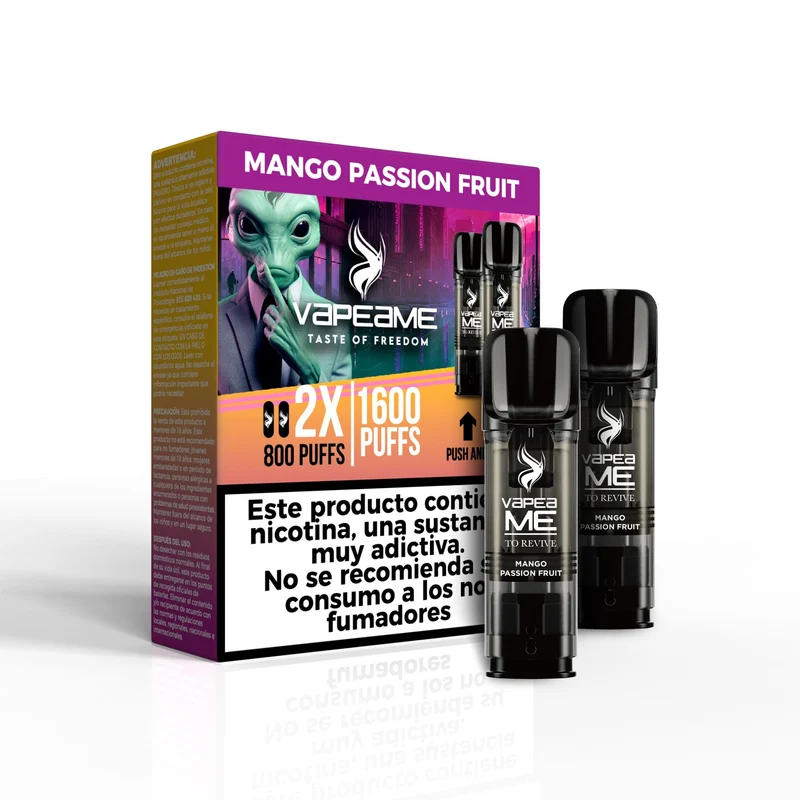 Pack 10 Cápsulas Vapeame Mango Passion Fruit