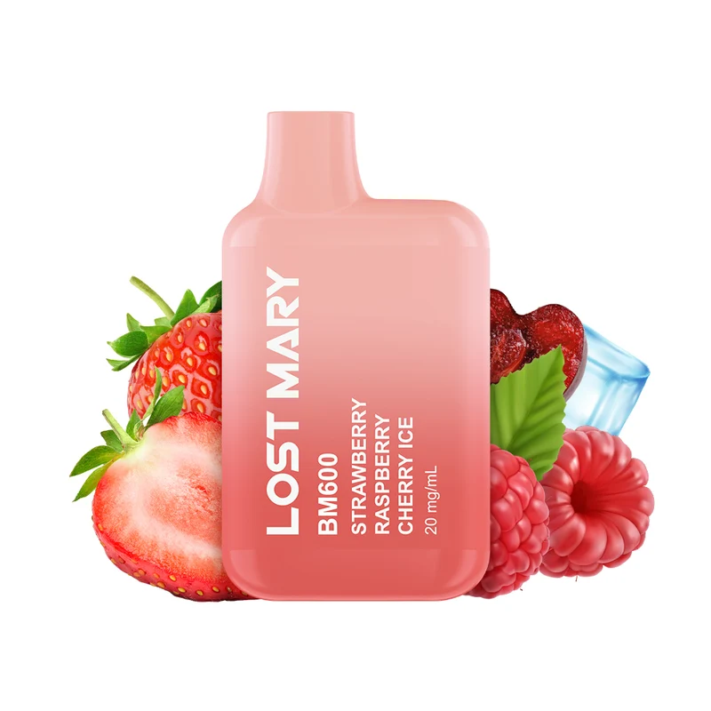 Vaper Desechable Lost Mary BM600 Strawberry Raspberry Cherry 20mg