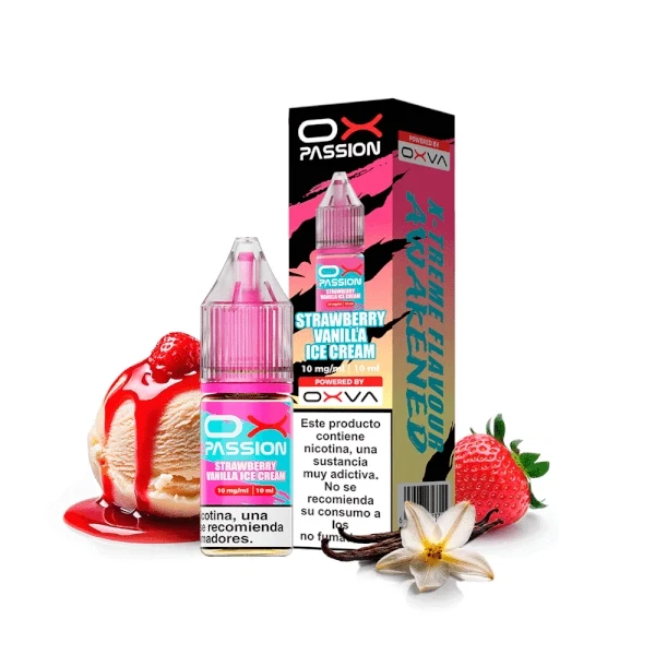 Oxva Ox Passion Salt Strawberry Vainilla Ice Cream 10ml