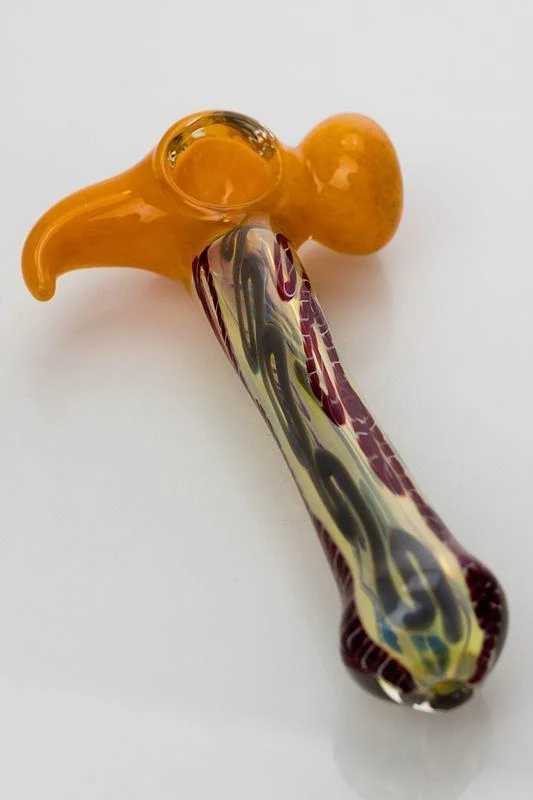 5.5" Hammer shape glass hand pipe