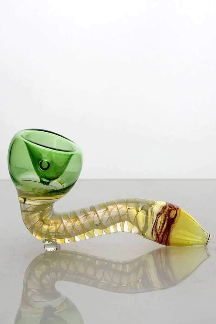Changing colors Sherlock glass hand pipe