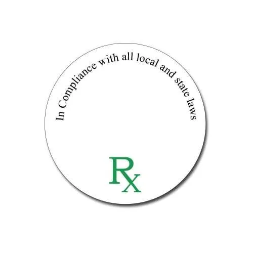 1'' Round Concentrate Label