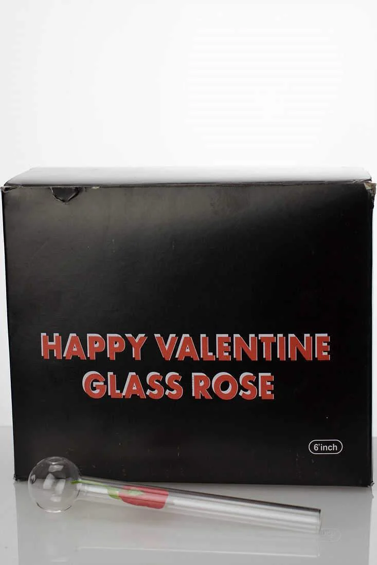 Happy valentine love rose Oil burner pipe