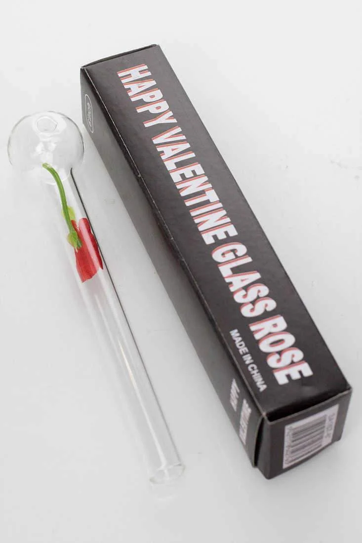 Happy valentine love rose Oil burner pipe