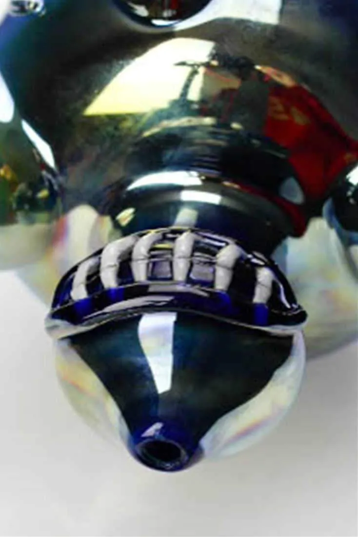 Metallic color Monkey glass pipe