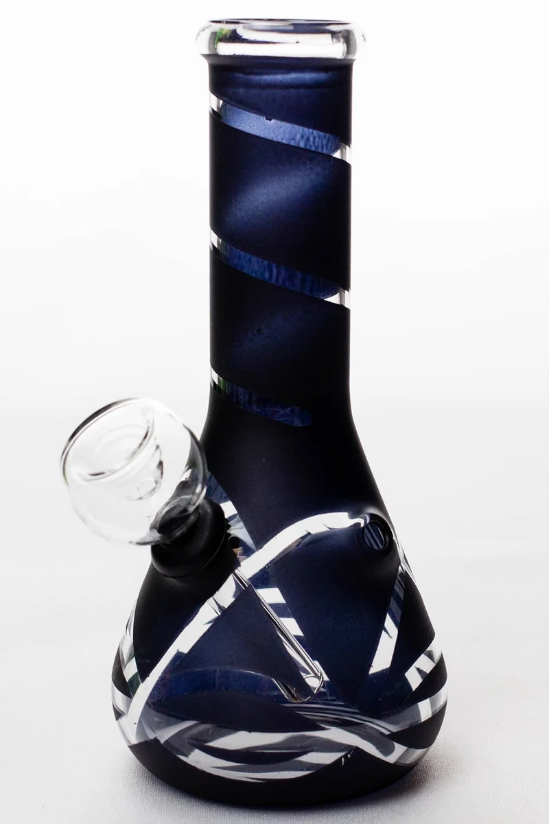 6" glass water bong