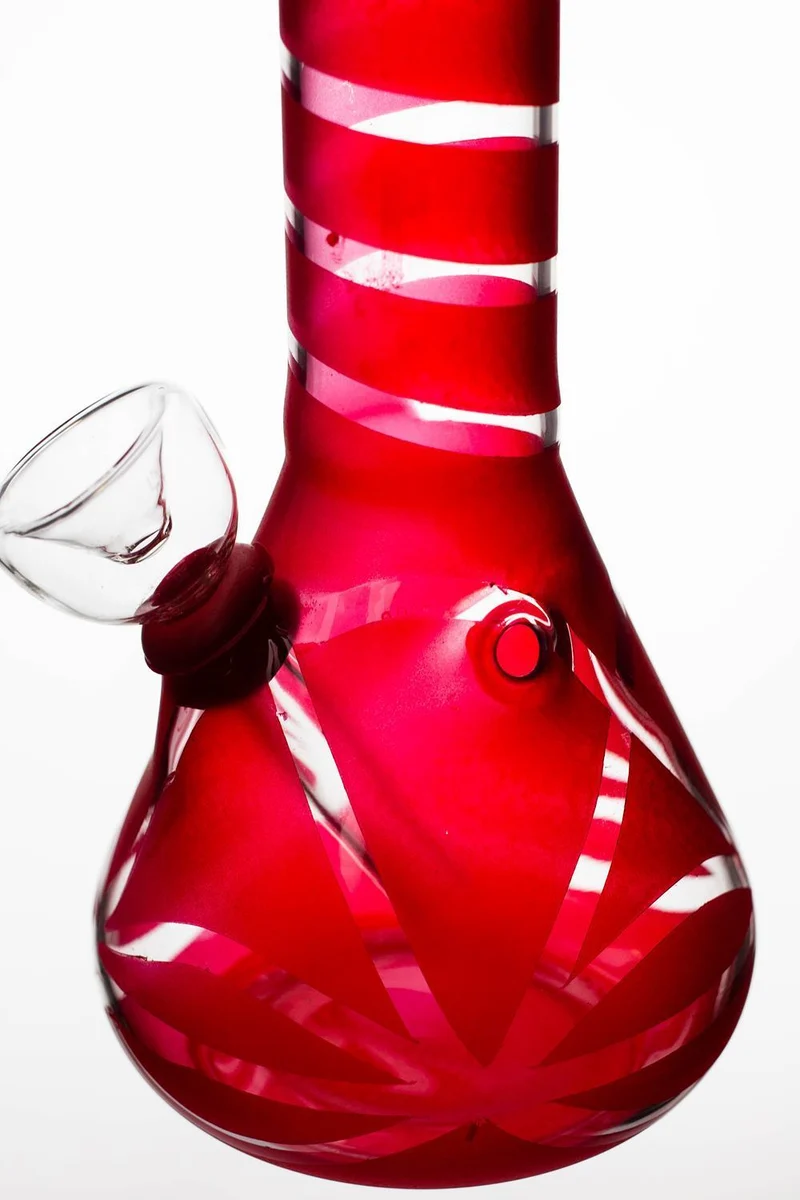 6" glass water bong