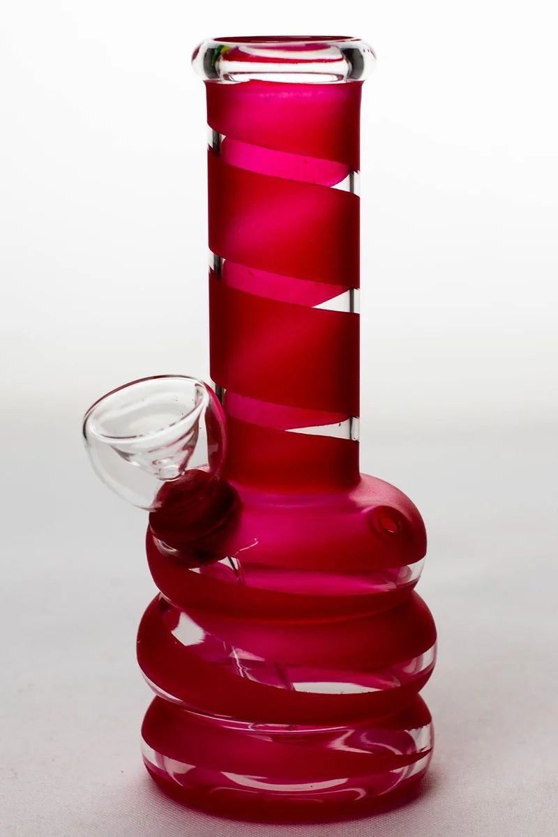 6" glass water bong