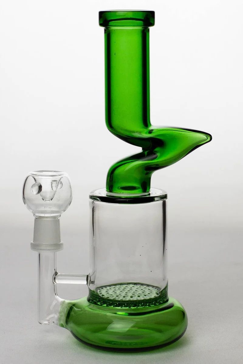 8" honeycomb flat diffused kink bubbler
