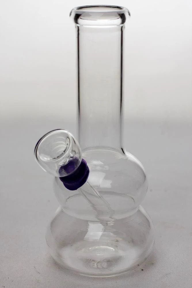 6 in. clear glass water bong