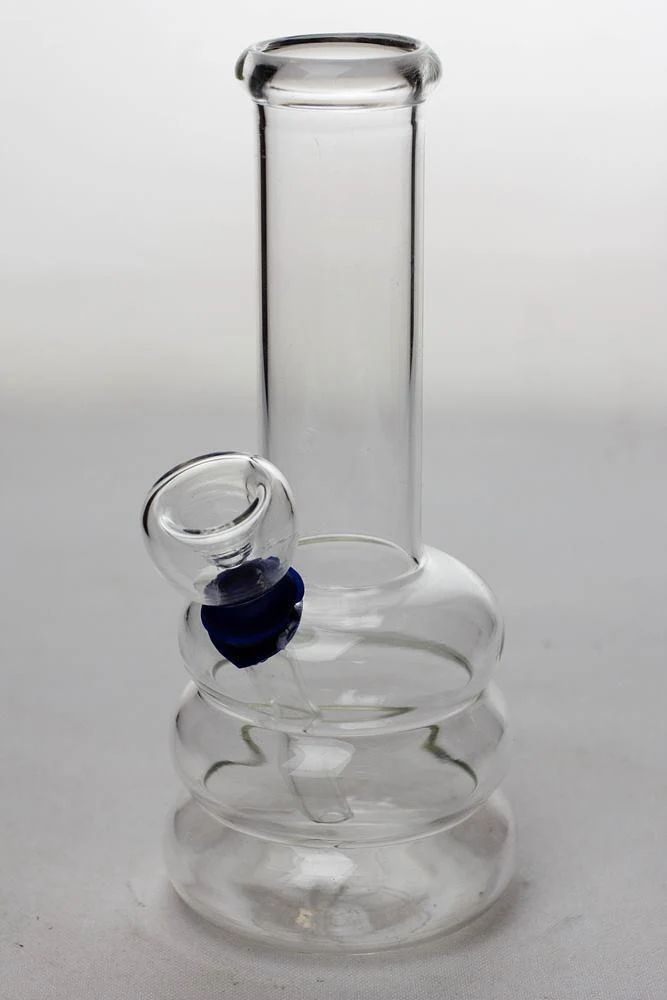 6 in. clear glass water bong