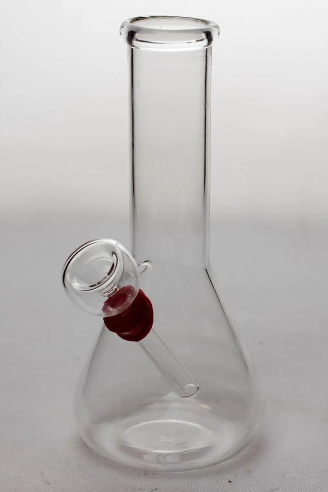 6 in. clear glass water bong