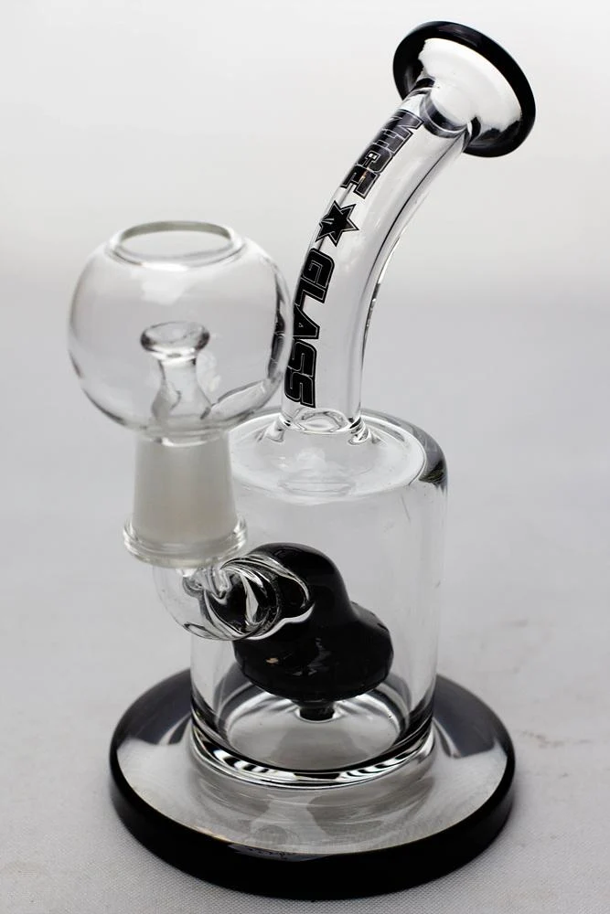 6" Nice glass shower head diffuser dab rig