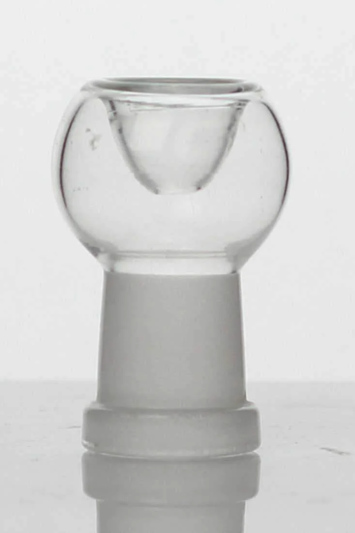 Glass round bowl for male joint