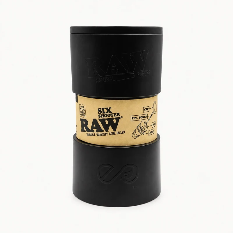 RAW Six Shooter 1 1/4 — Llenador de 1, 2, 3 o 6 Conos